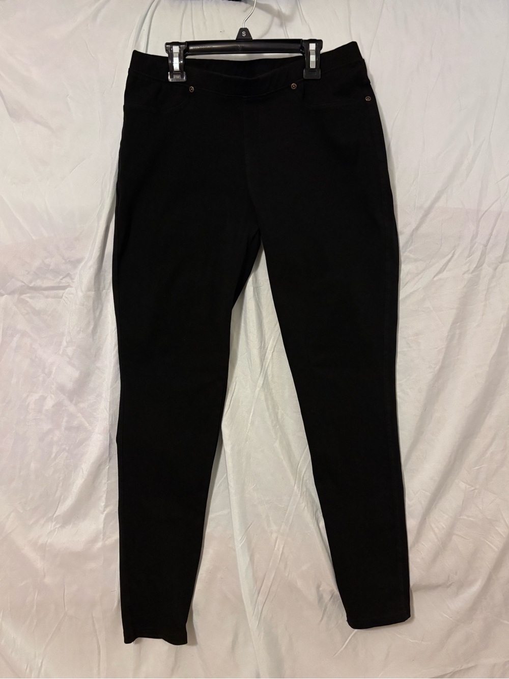 Lildy Black Denim Jeggings - Ponte Stretch